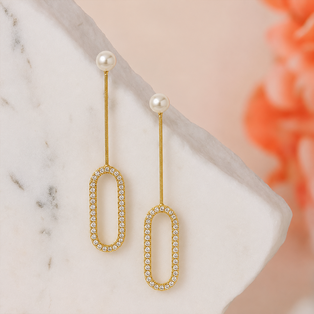 Luxe Oval Pearl Drops