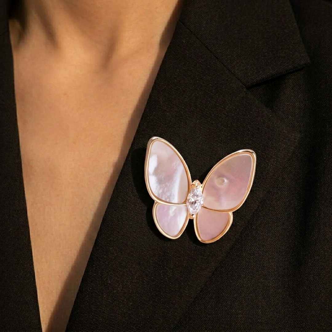 Butterfly Crystal Brooch