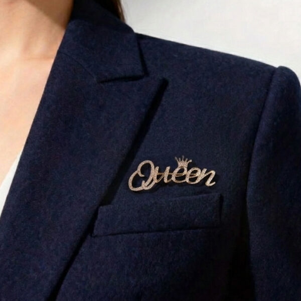 Queen Crown Brooch