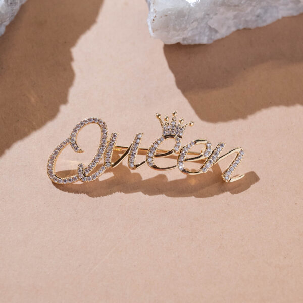 Queen Crown Brooch