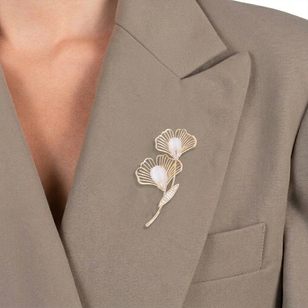 Twin Bloom Brooch
