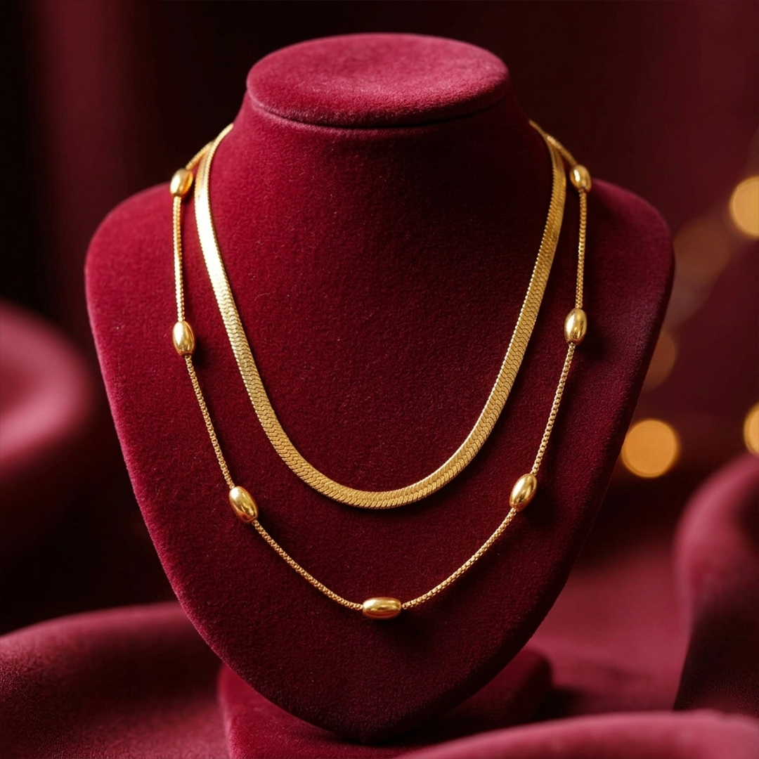 Baguette Snake Chain Necklace