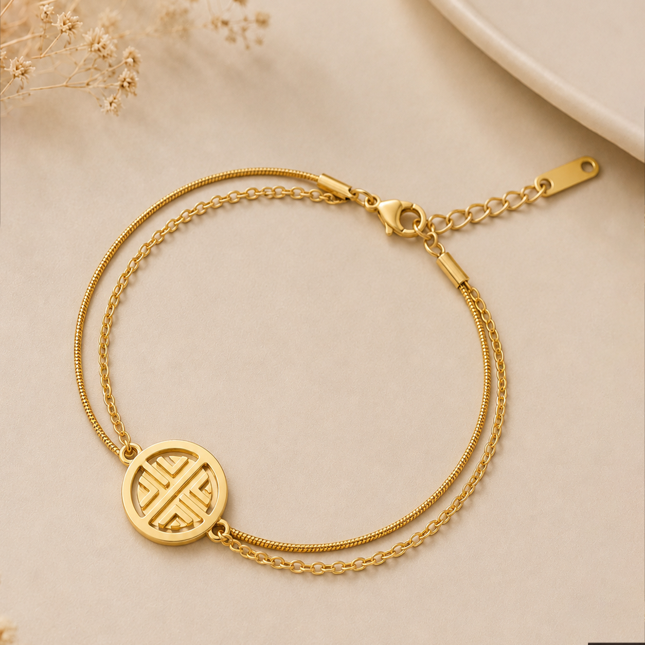 Minimalist Cutout Anklet