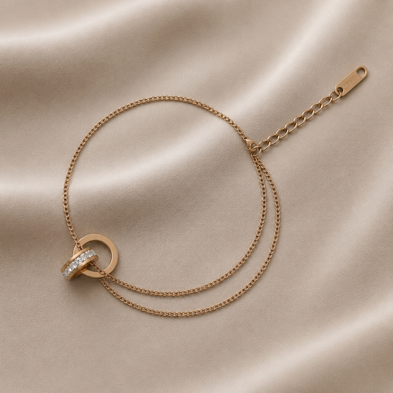 Interlocking Ring Anklet