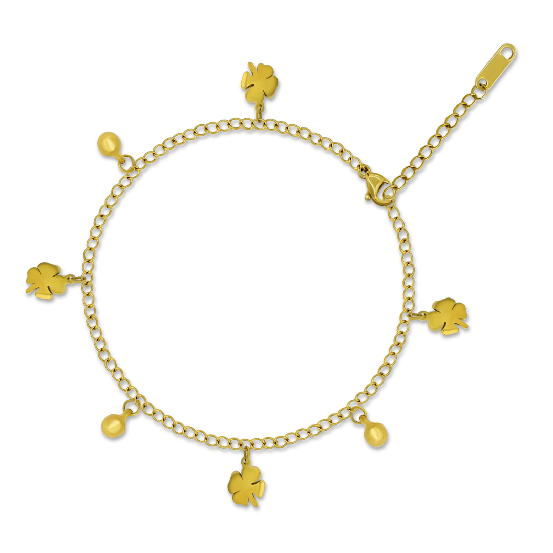 Dainty Multi-Clover Anklet