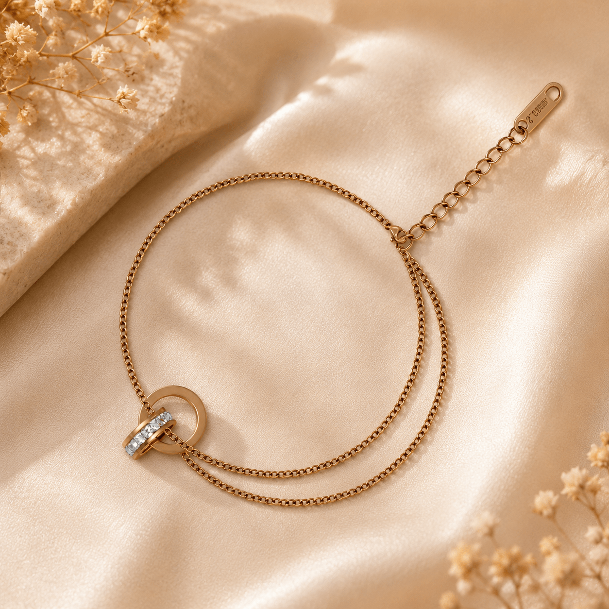 Interlocking Ring Anklet