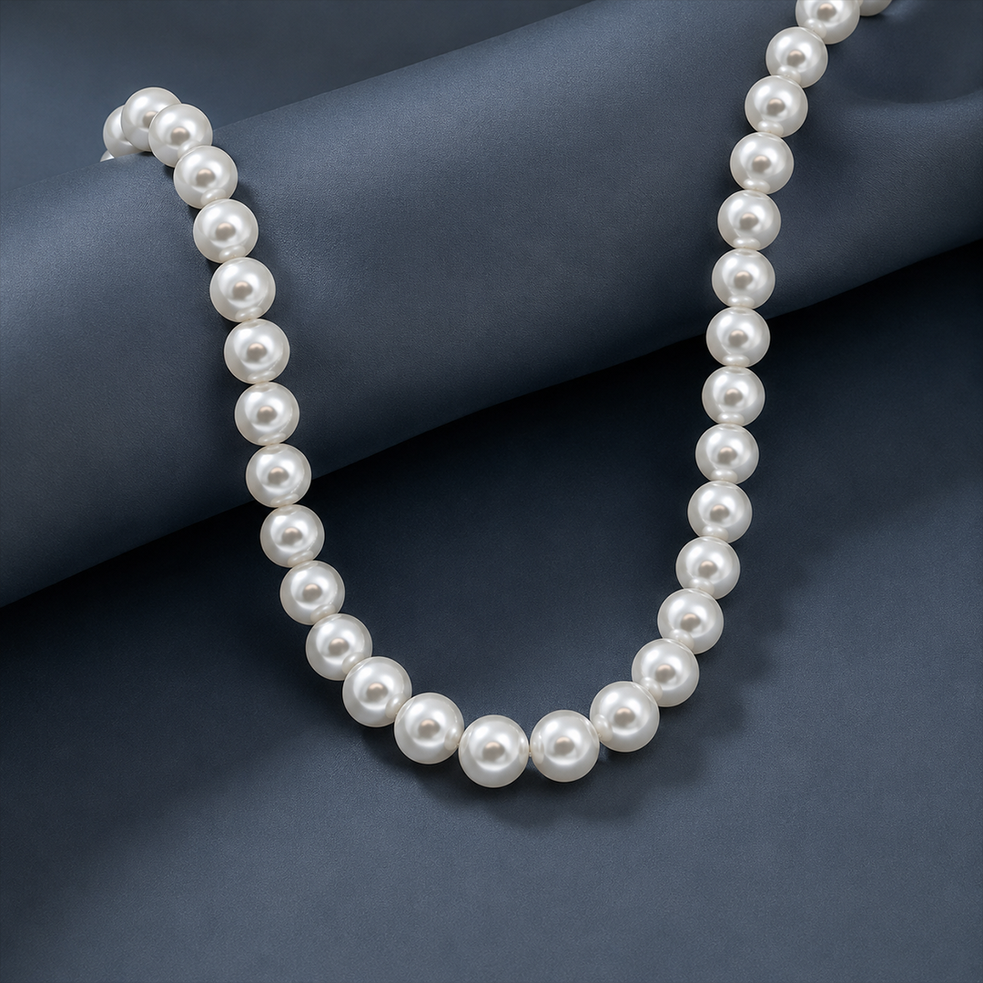Classic Shell Pearl String Necklace