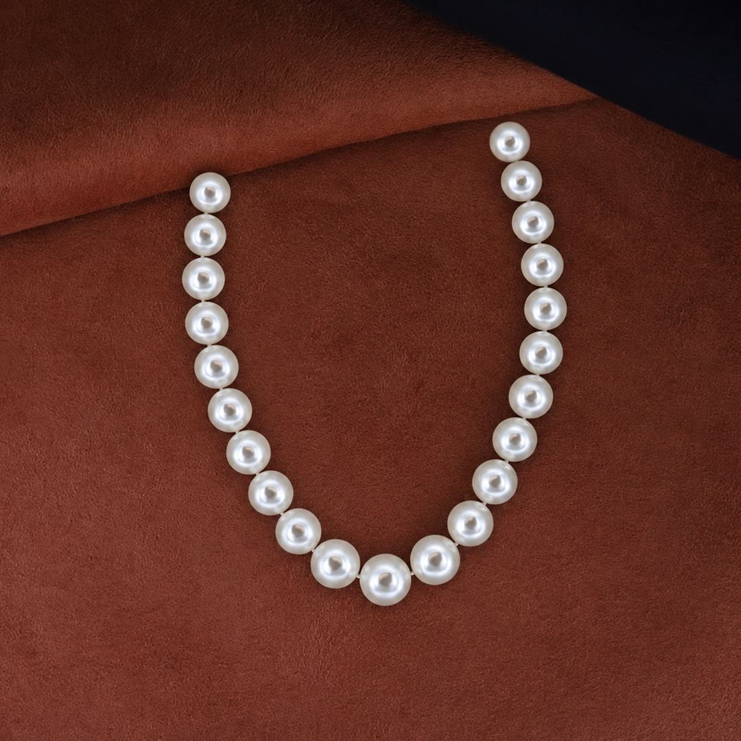 Classic Shell Pearl String Necklace