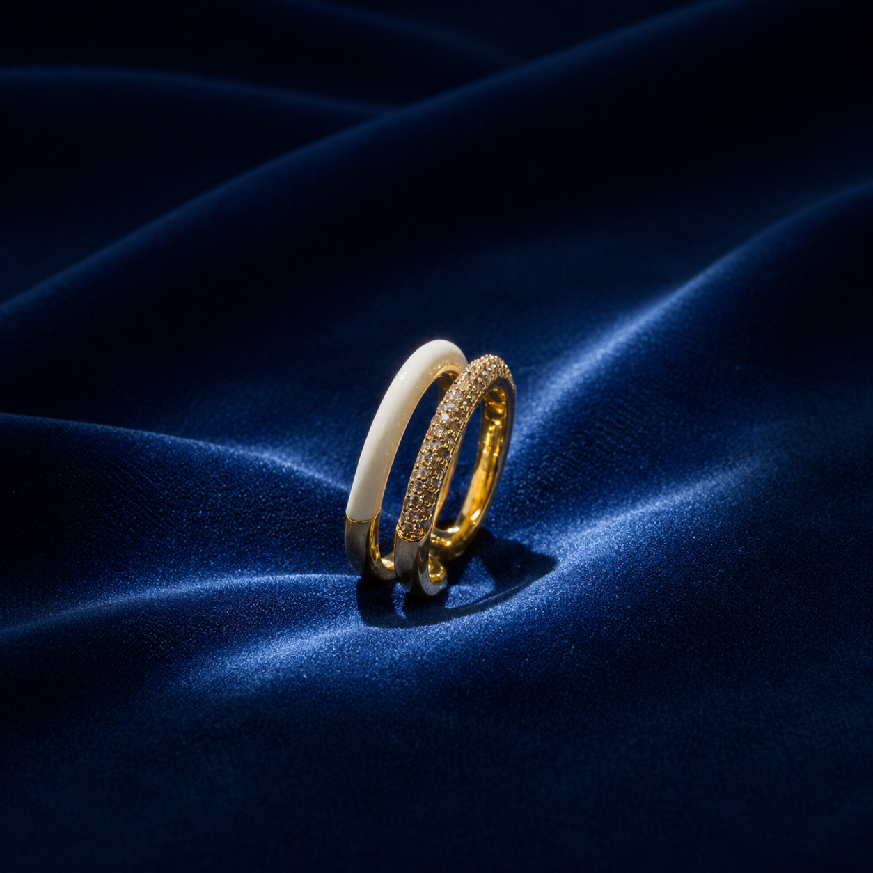 Ivory Dual-Path Ring