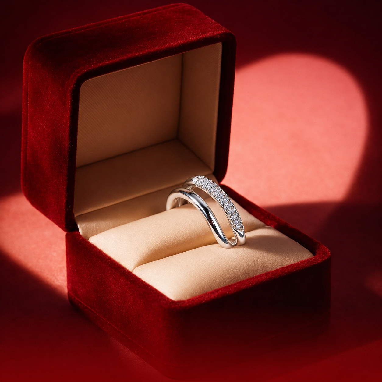 Silver Waves Adjustable Ring