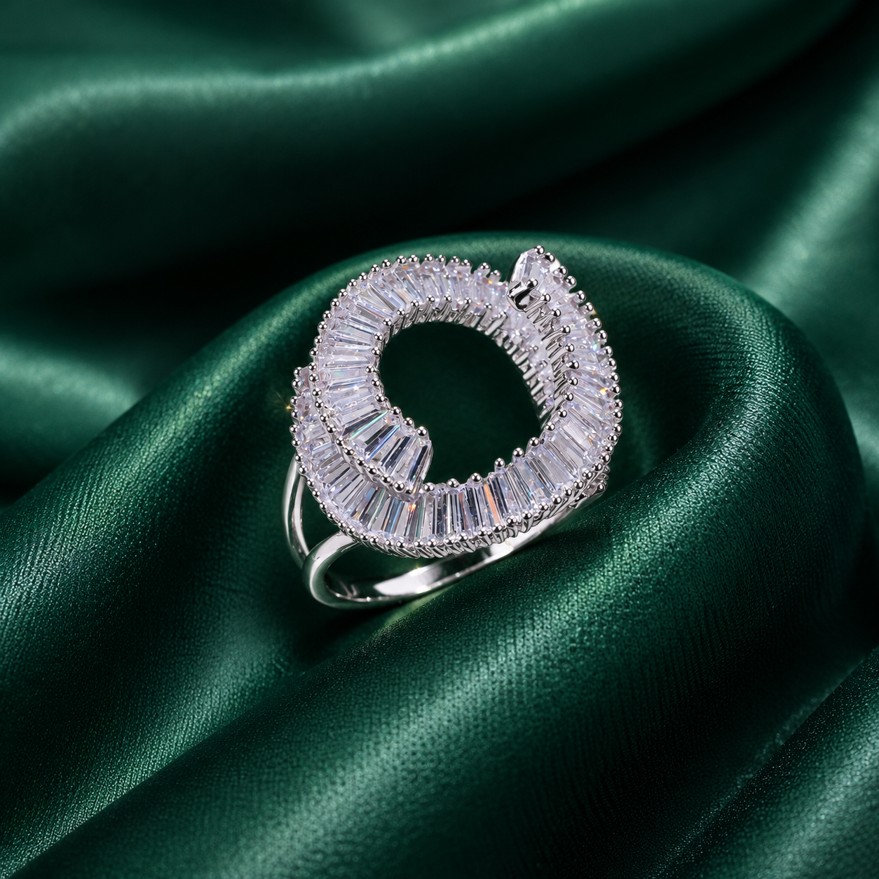 Silver Infinity Spiral Ring