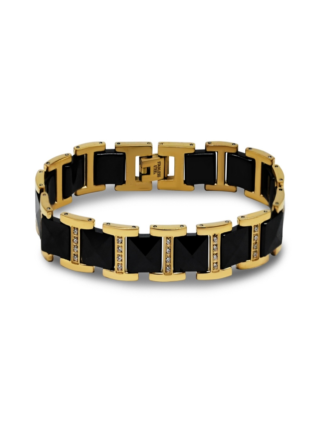 Onyx Edge Link Bracelet