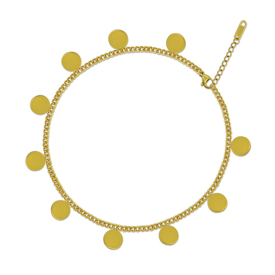 Disc Charm Bracelet