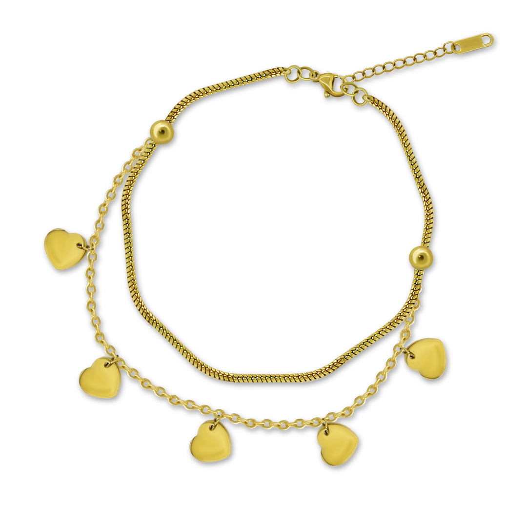 Heart Charm Bracelet