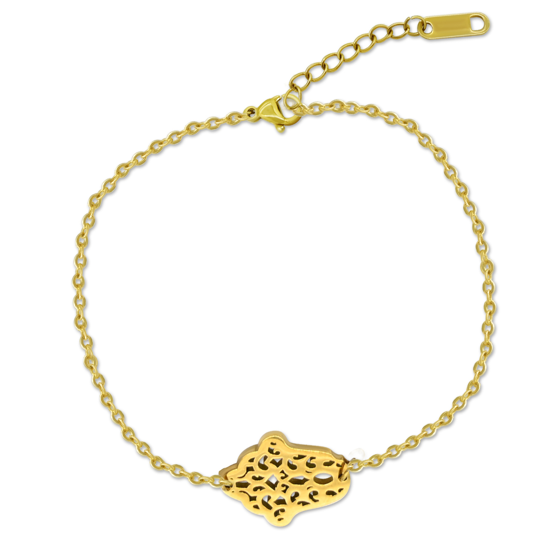 Filigree Hamsa Charm Bracelet