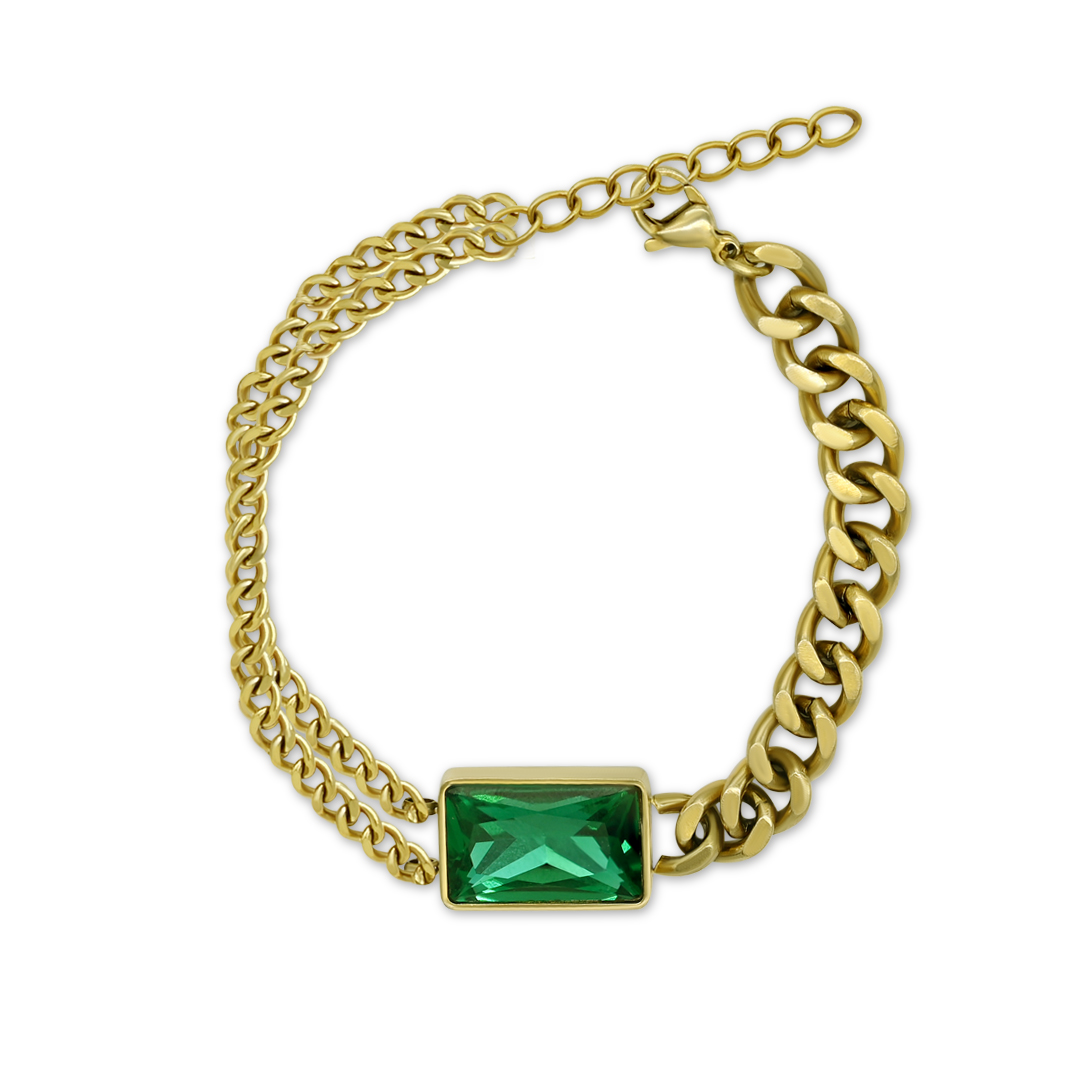 Emerald Statement Bracelet