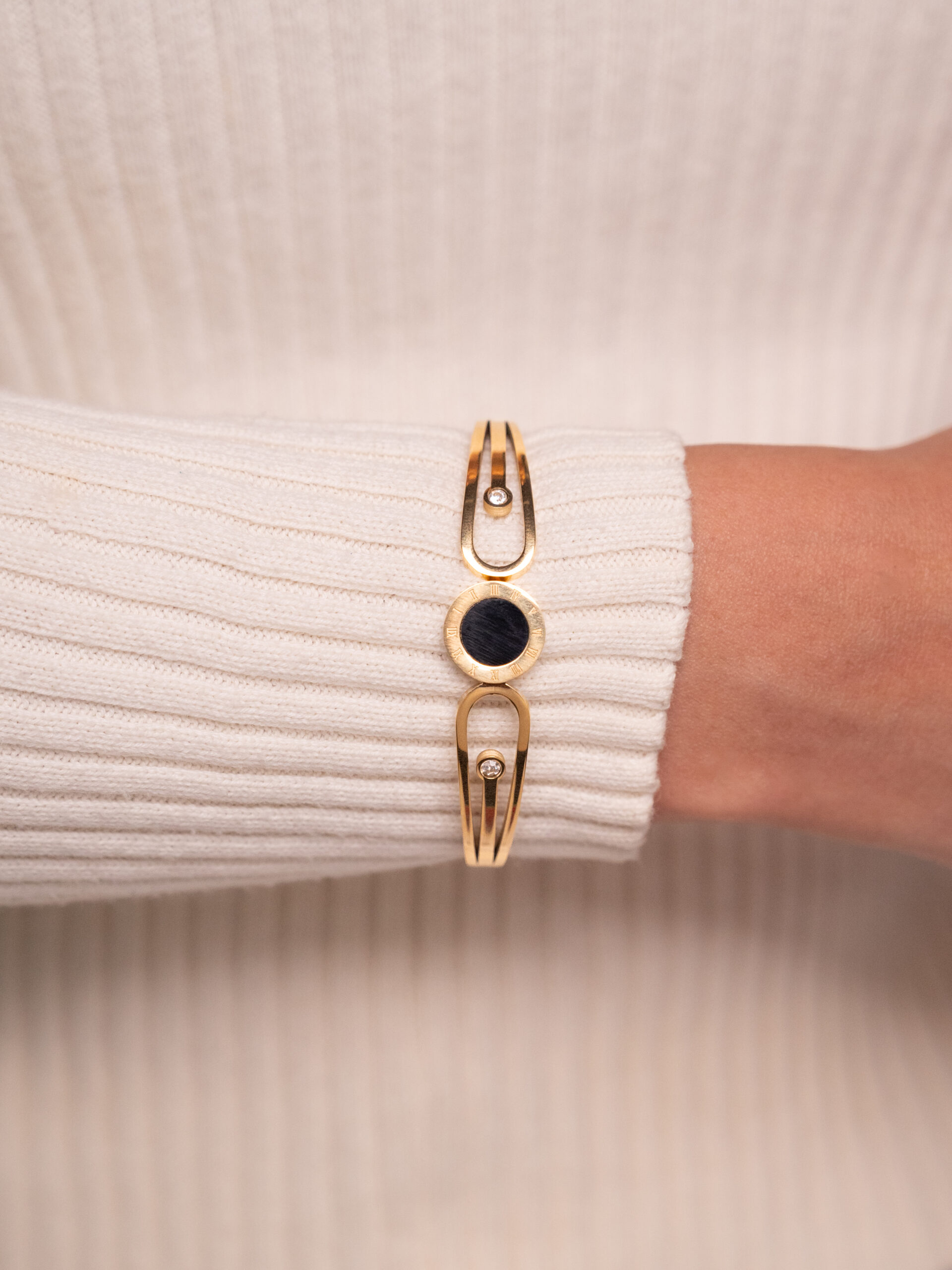 Roman Numeral Cuff Bracelet