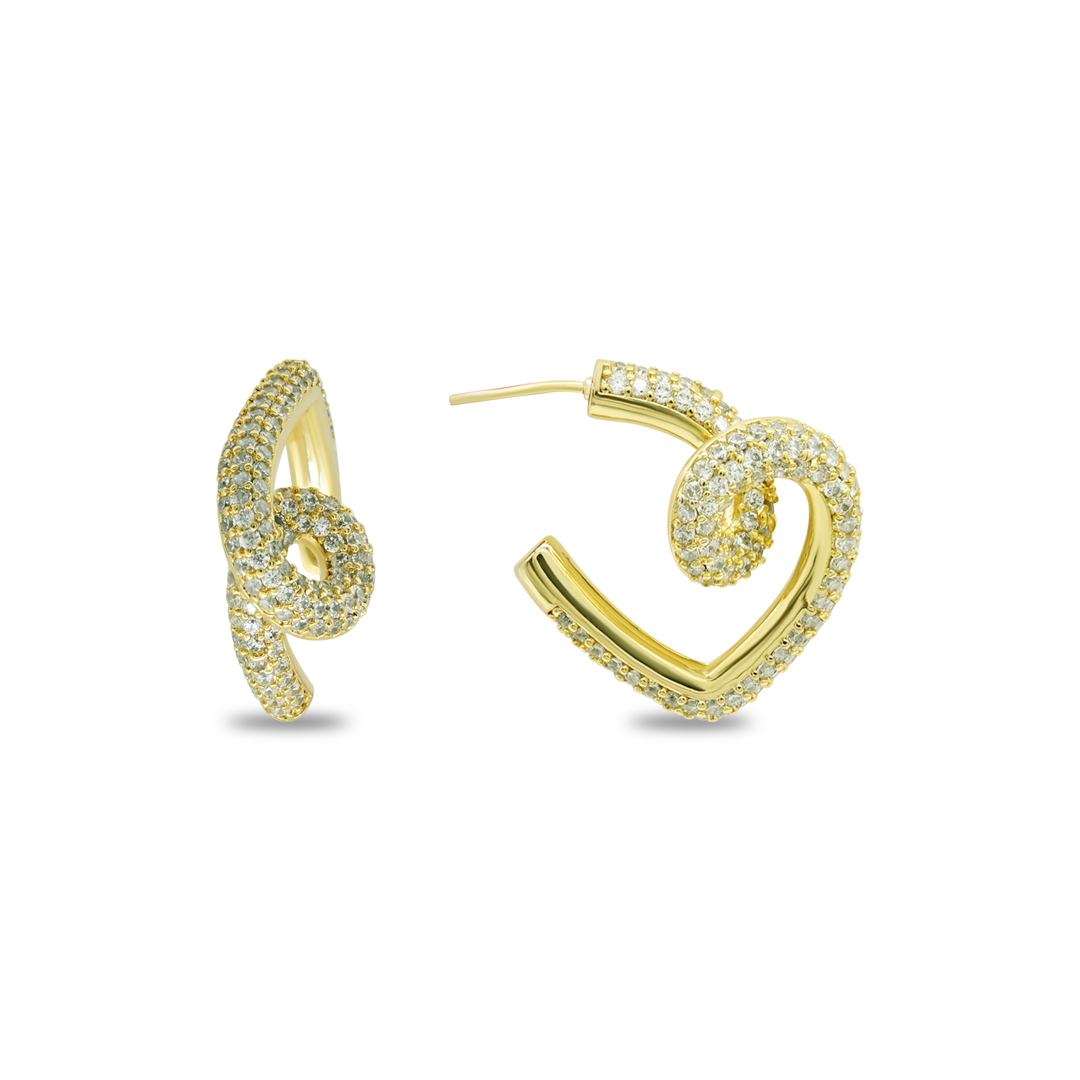 Heart Hoop Earrings