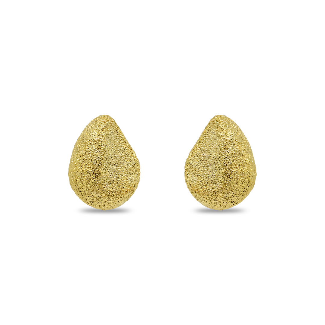 Textured Teardrop Stud