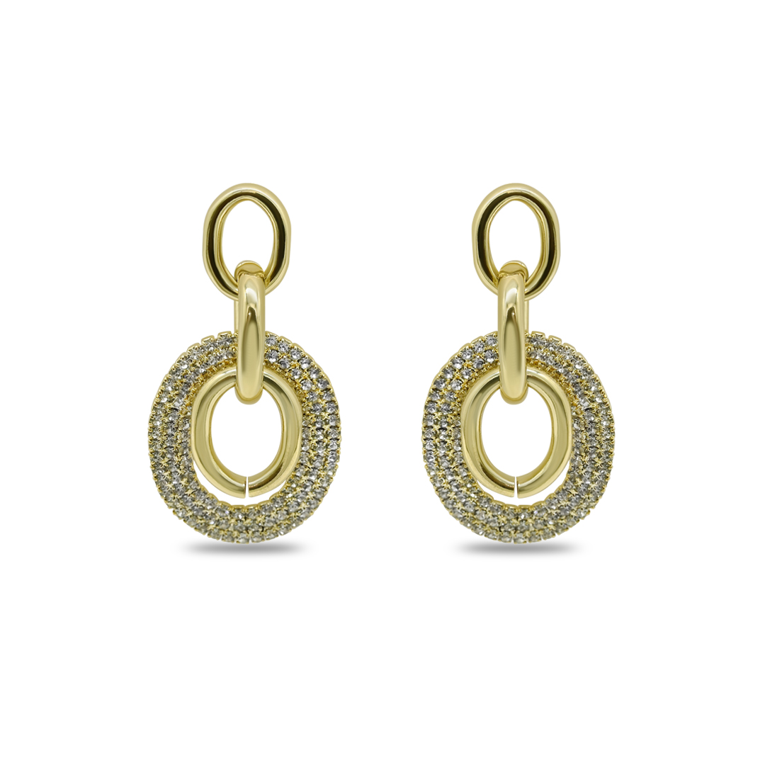 Shimmer Link Drop Earrings