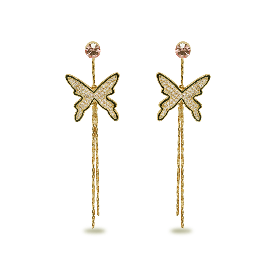 Butterfly Tassel Earrings