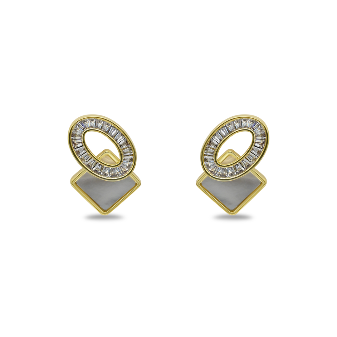 Twisted Abstract Hoop Earrings