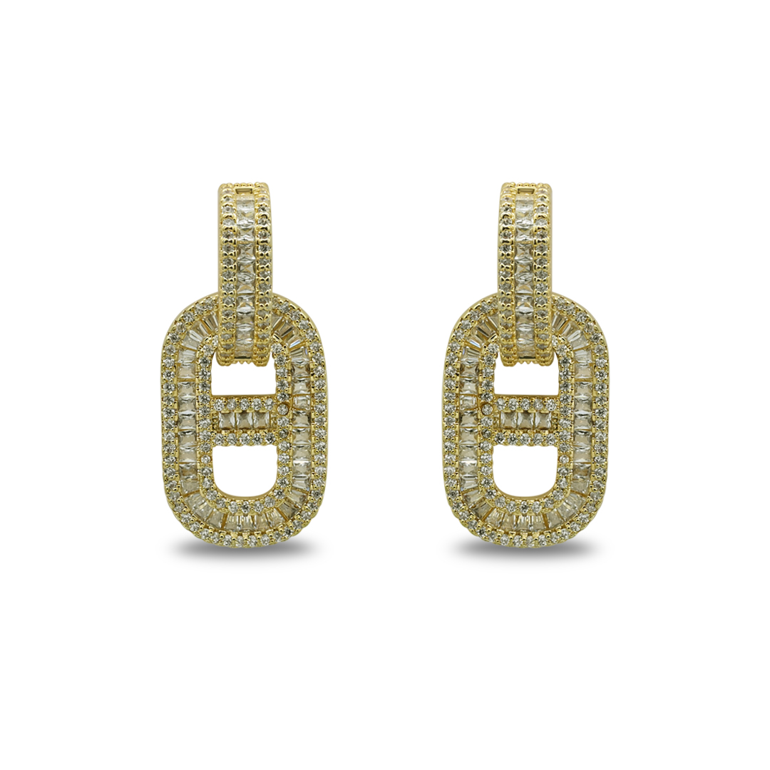 Full-Pave Crystal Link Dangle