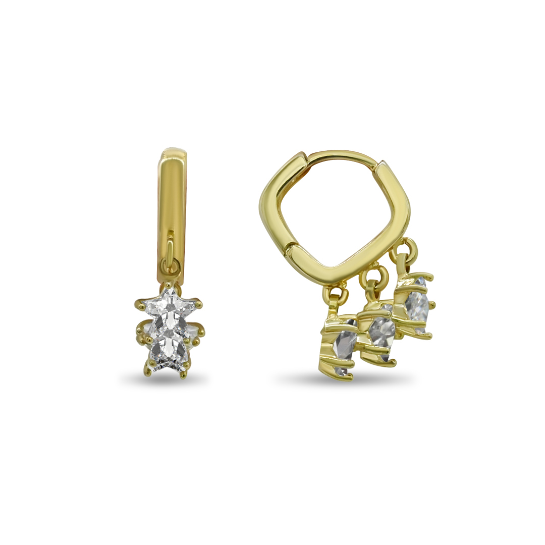Star Charm Huggie Earrings