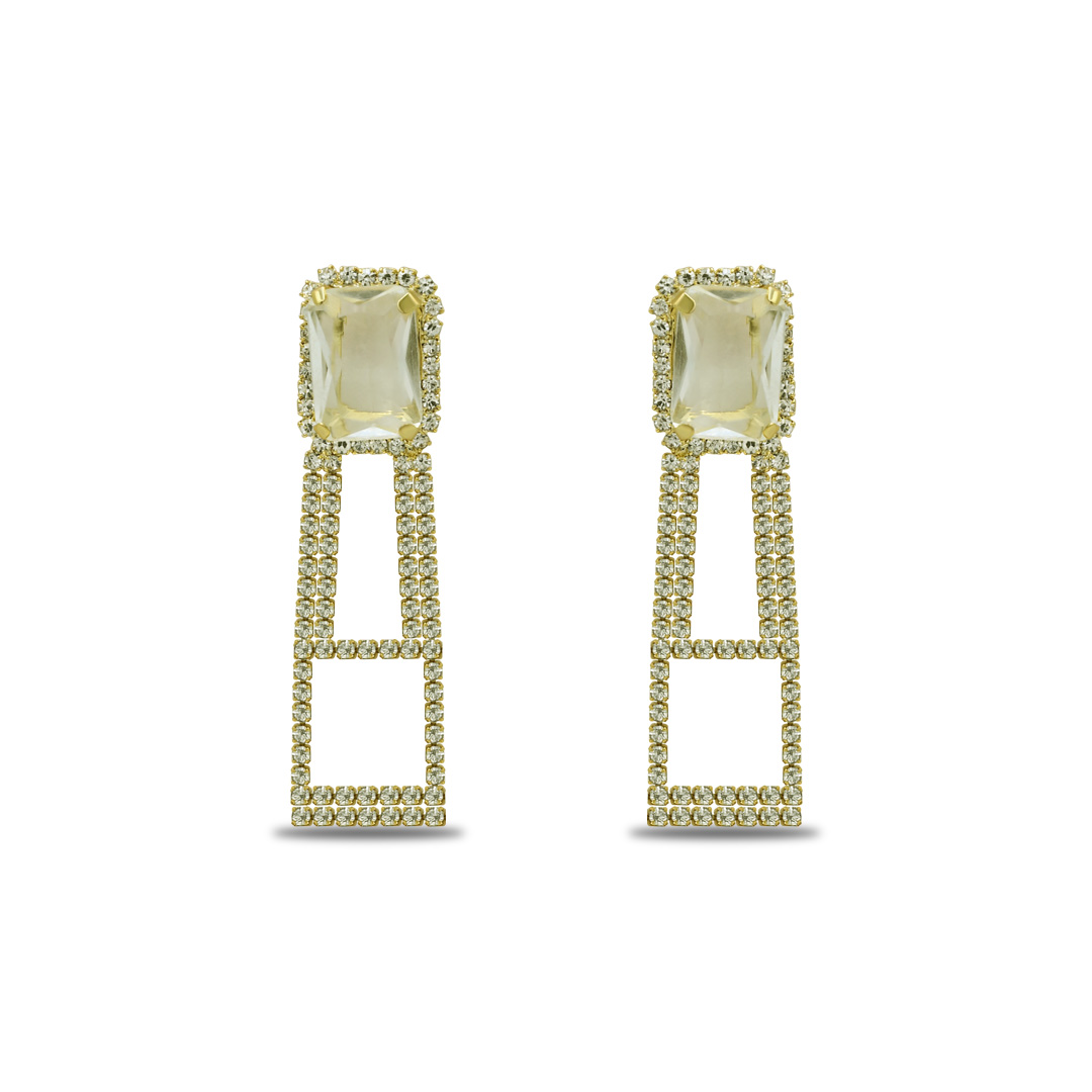 Emerald-Cut Crystal Tiered Frame