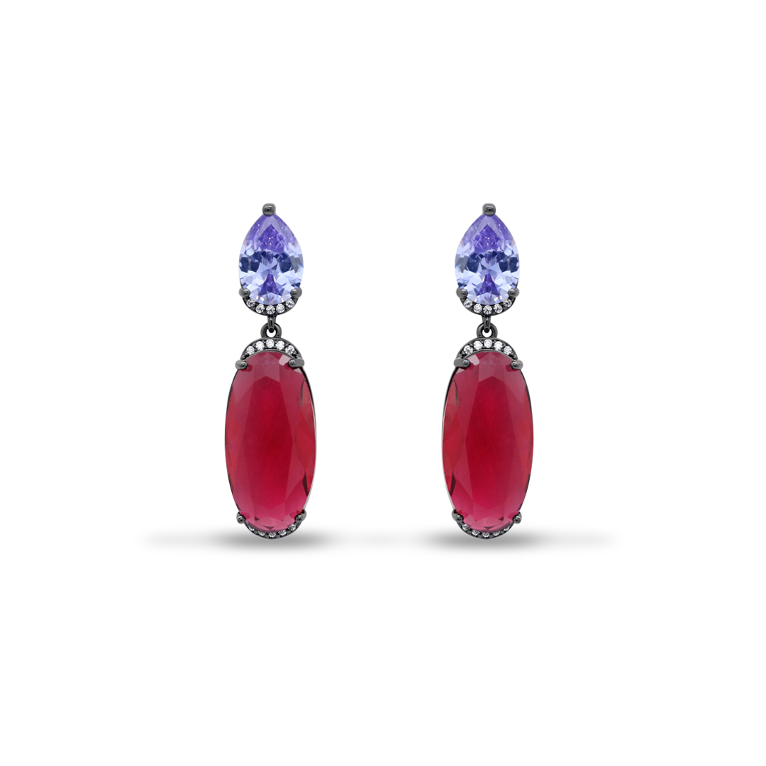 Imperial Crimson Drop Earrings
