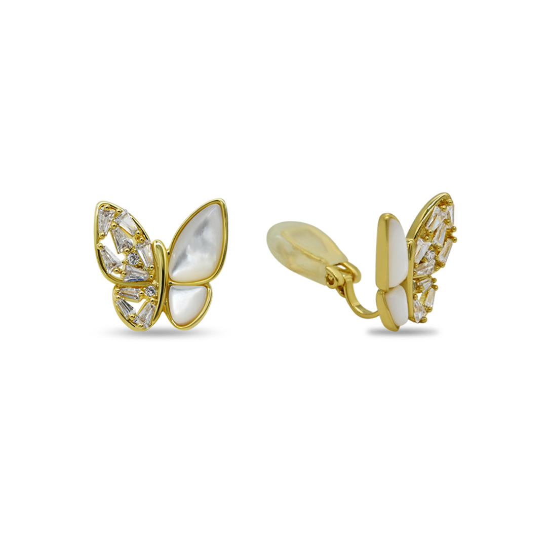 Crystal Butterfly Clips
