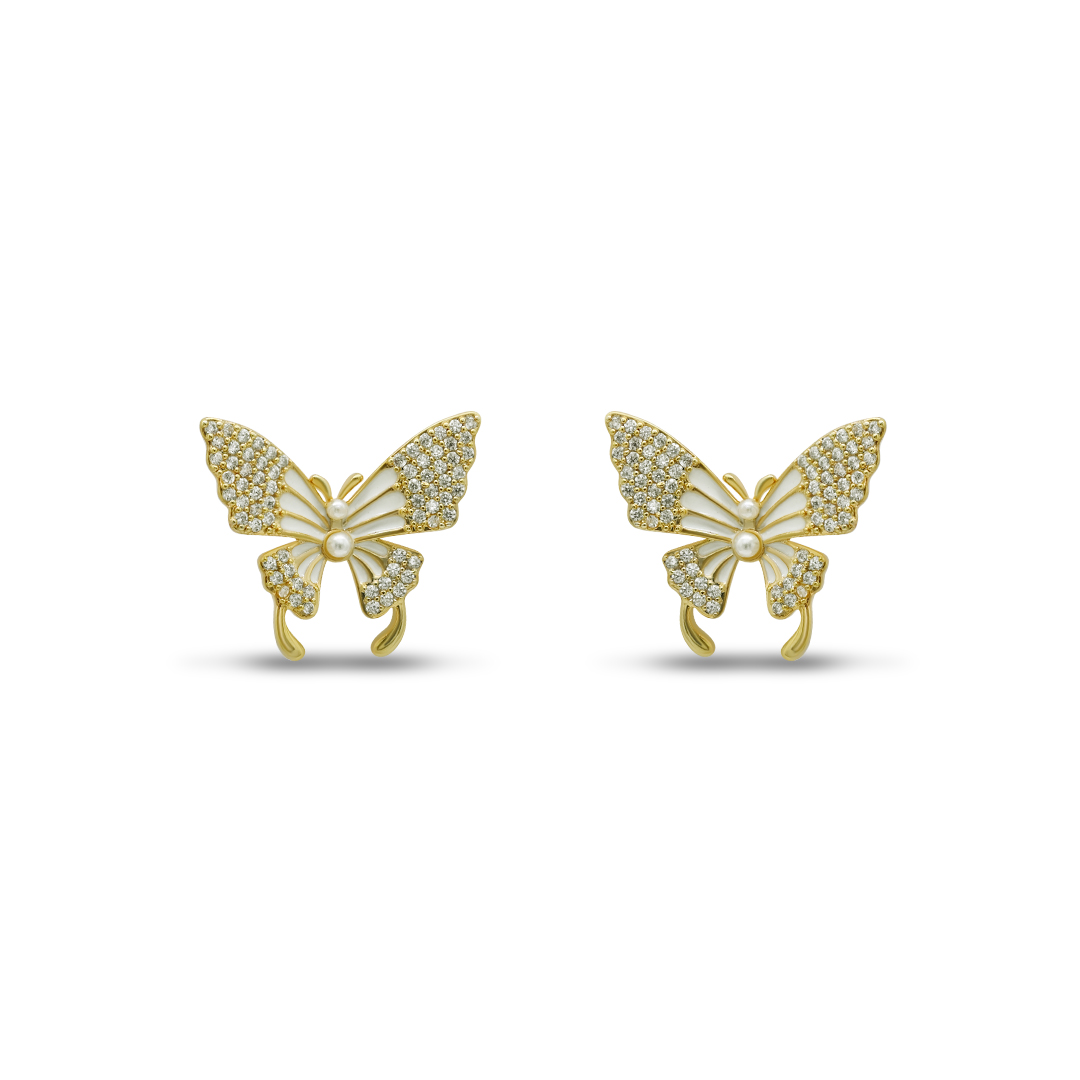 Enamel Butterfly Studs
