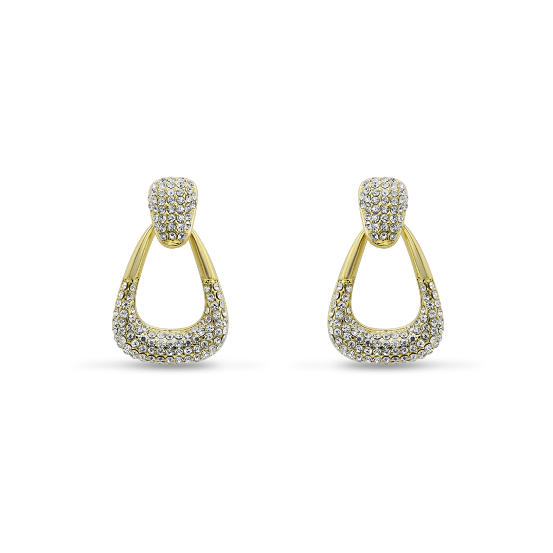 Shimmering Pear-Drop Earrings