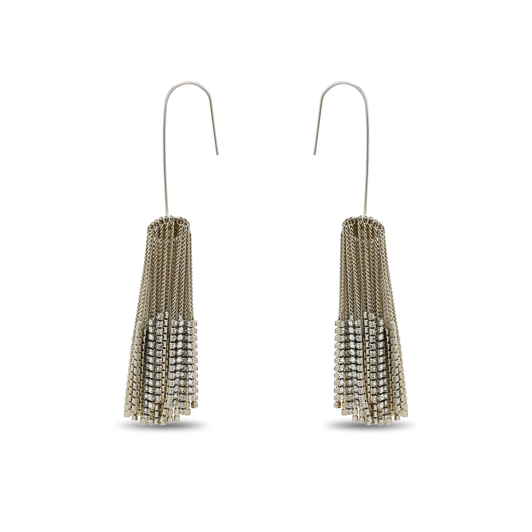 Metallic Chain Tassel Hooks