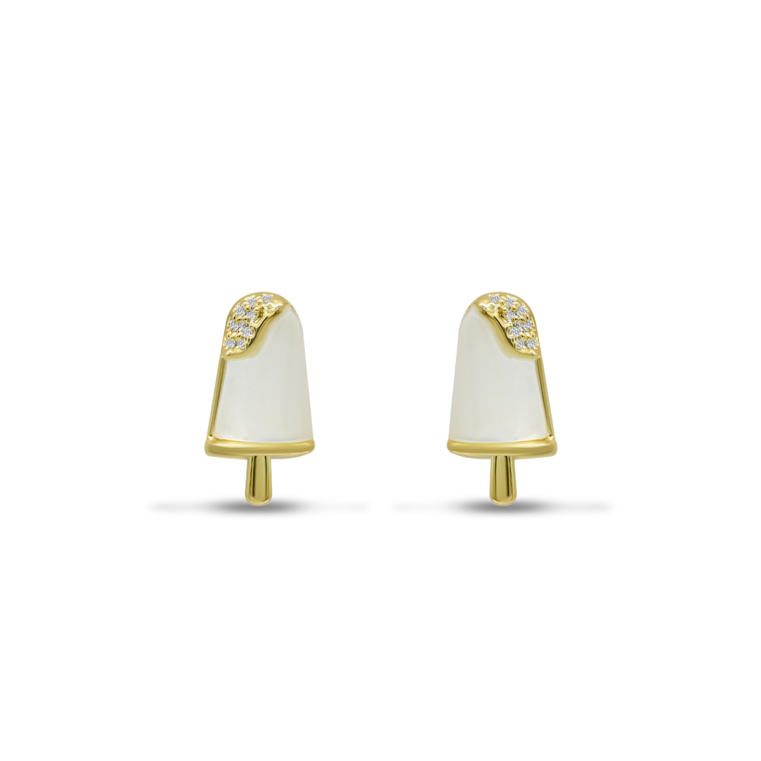 Rose Gold Orb Studs