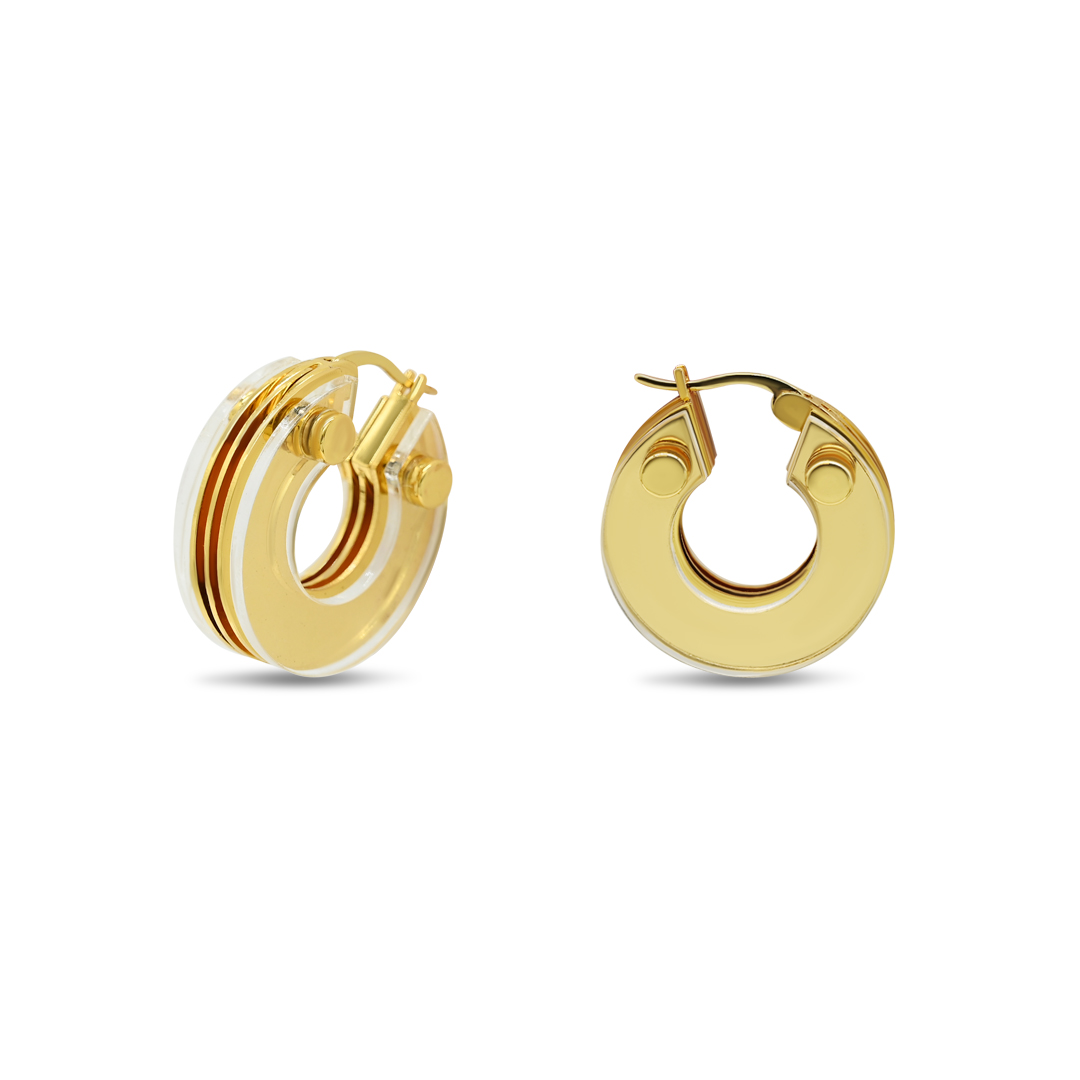 Golden Textured Heart Pearl