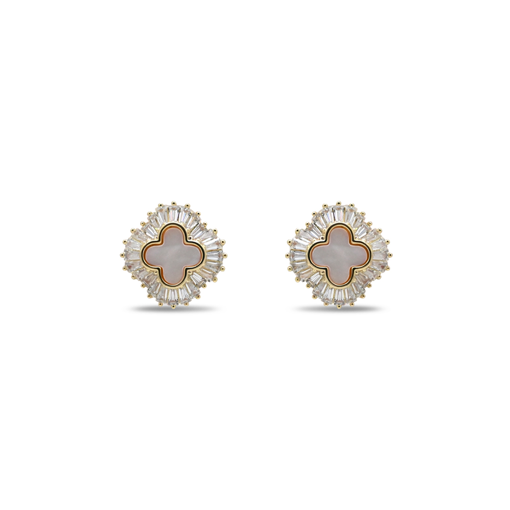 Silver Textured Bamboo Hoops