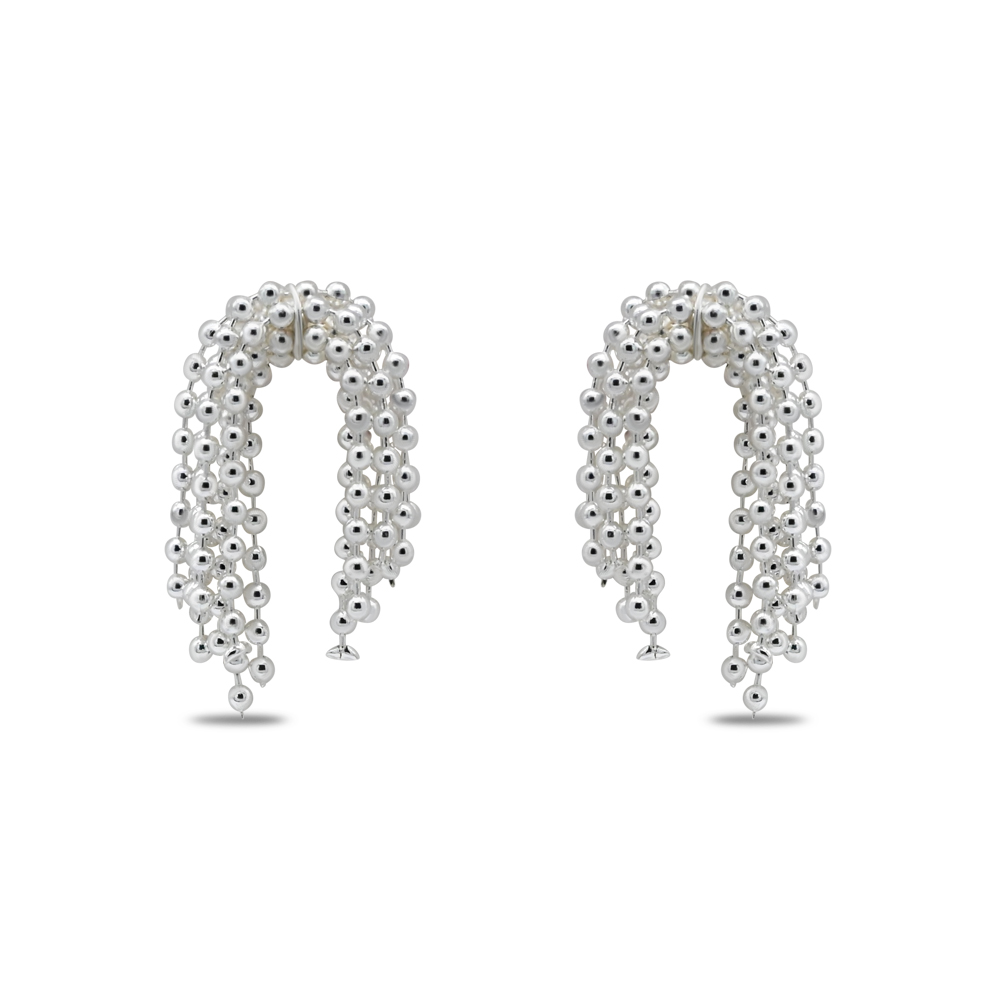 Interlinked Crystal Hoops
