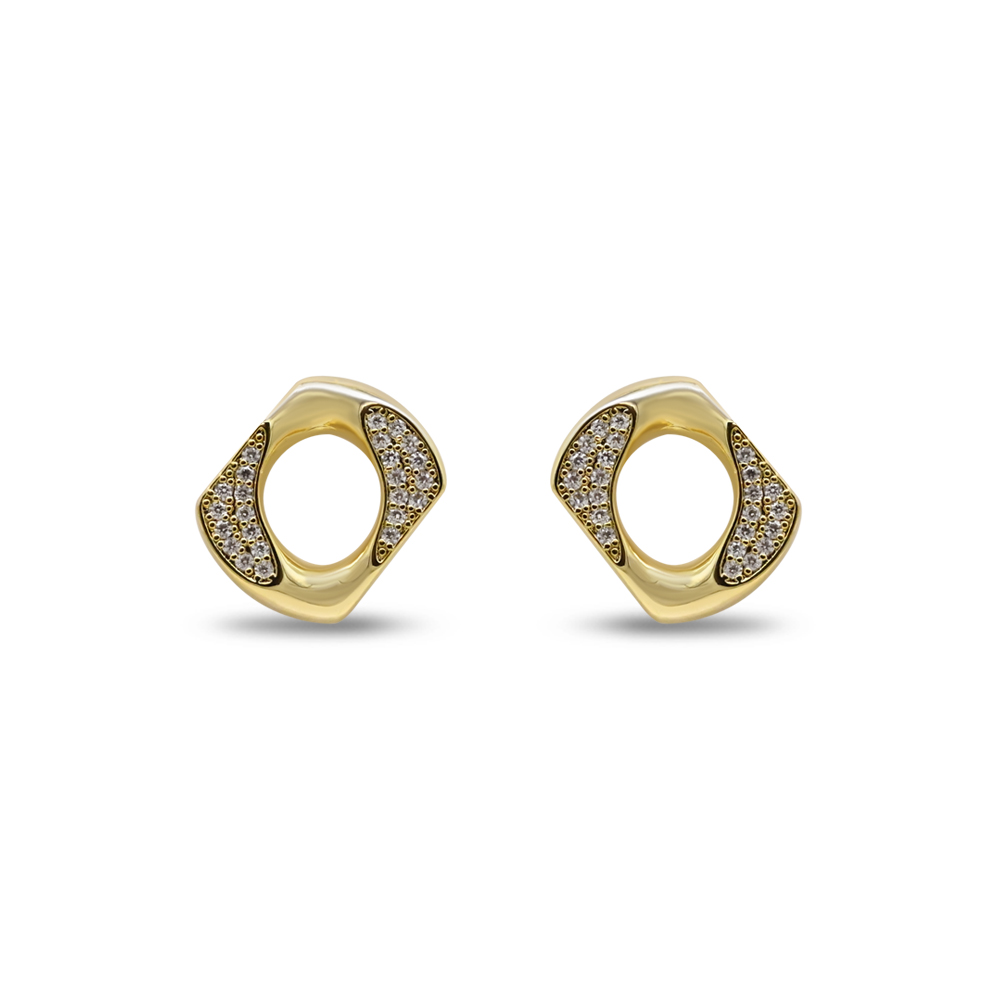 Organic Wave Cutout Studs