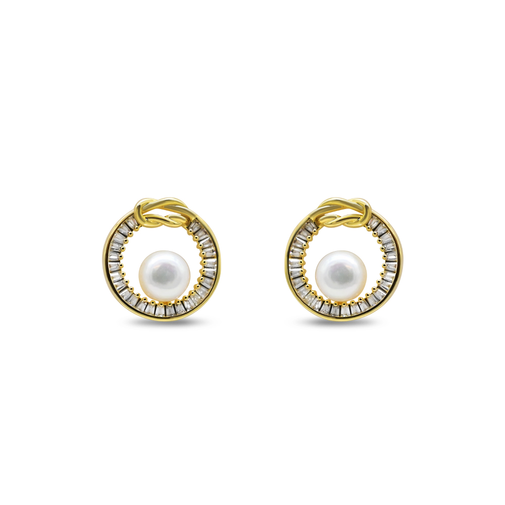 Baguette Crystal Knot Earrings
