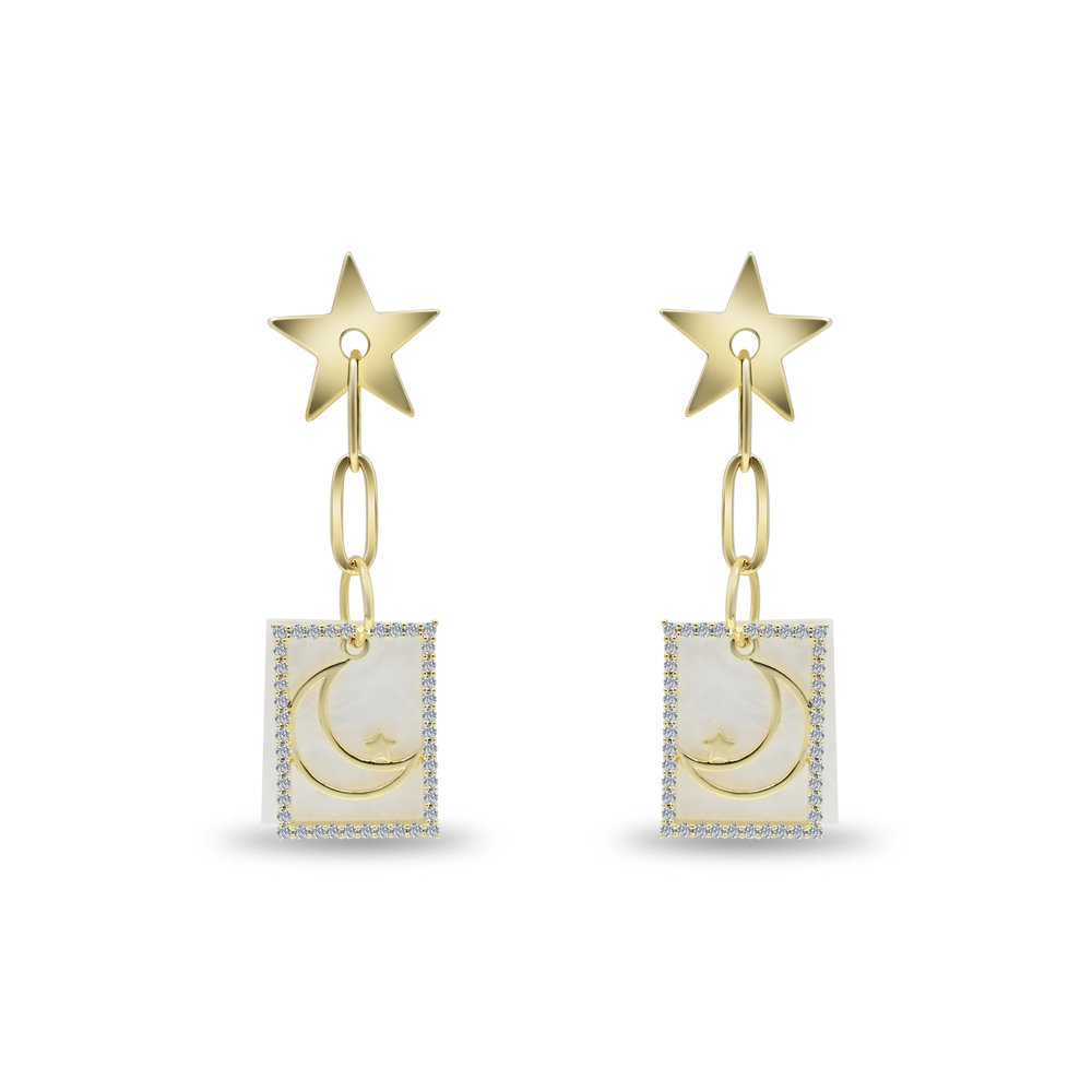 Celestial Star Moon Earrings