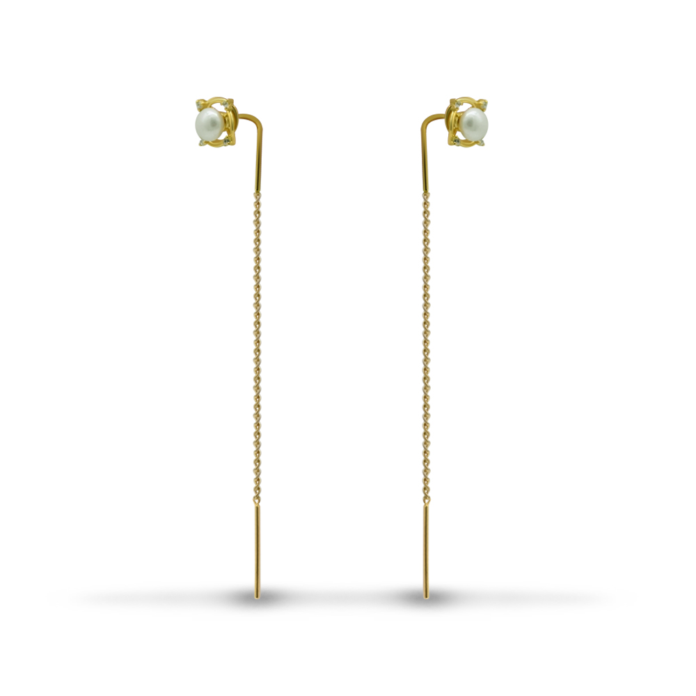 Pearl Threader Earrings