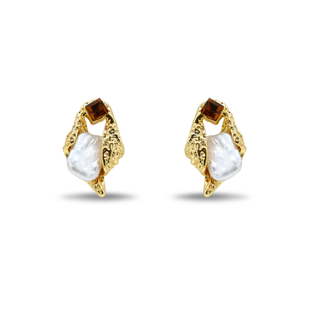 Baroque Pearl Crystal Drops