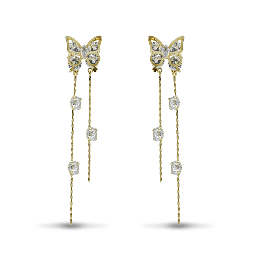 Crystal Butterfly Fringe Cascades