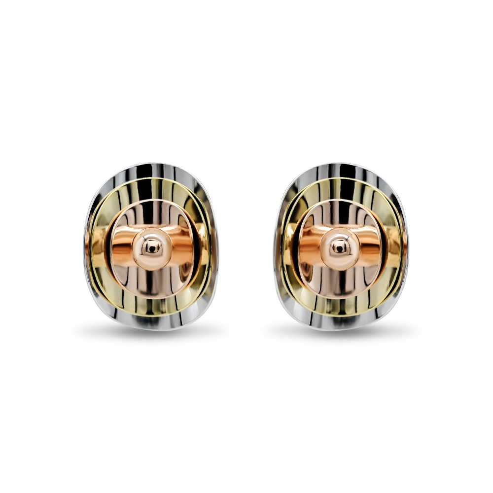 Tri-Color Multi-Tiered Concentric Studs