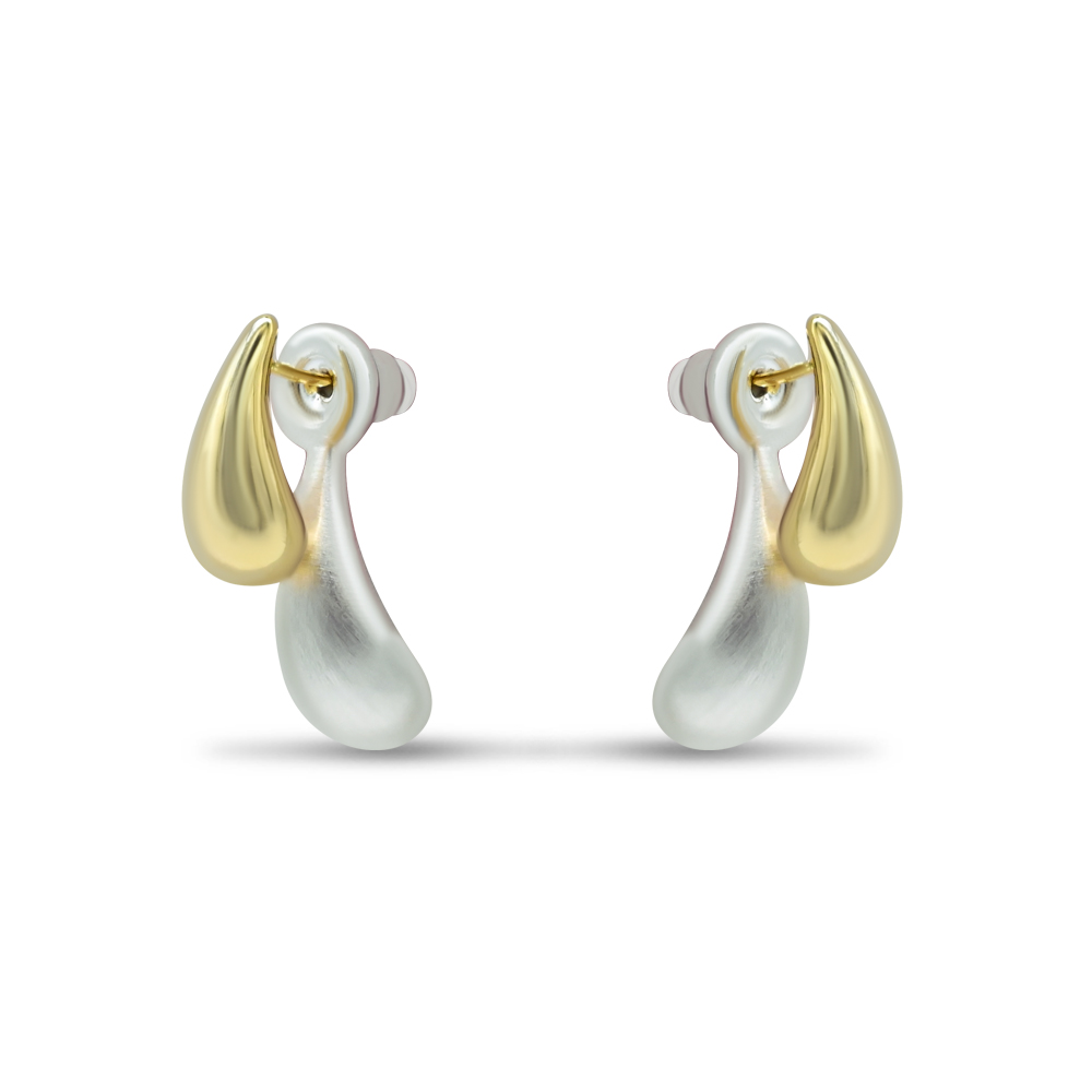 Two Tone Tear Studs