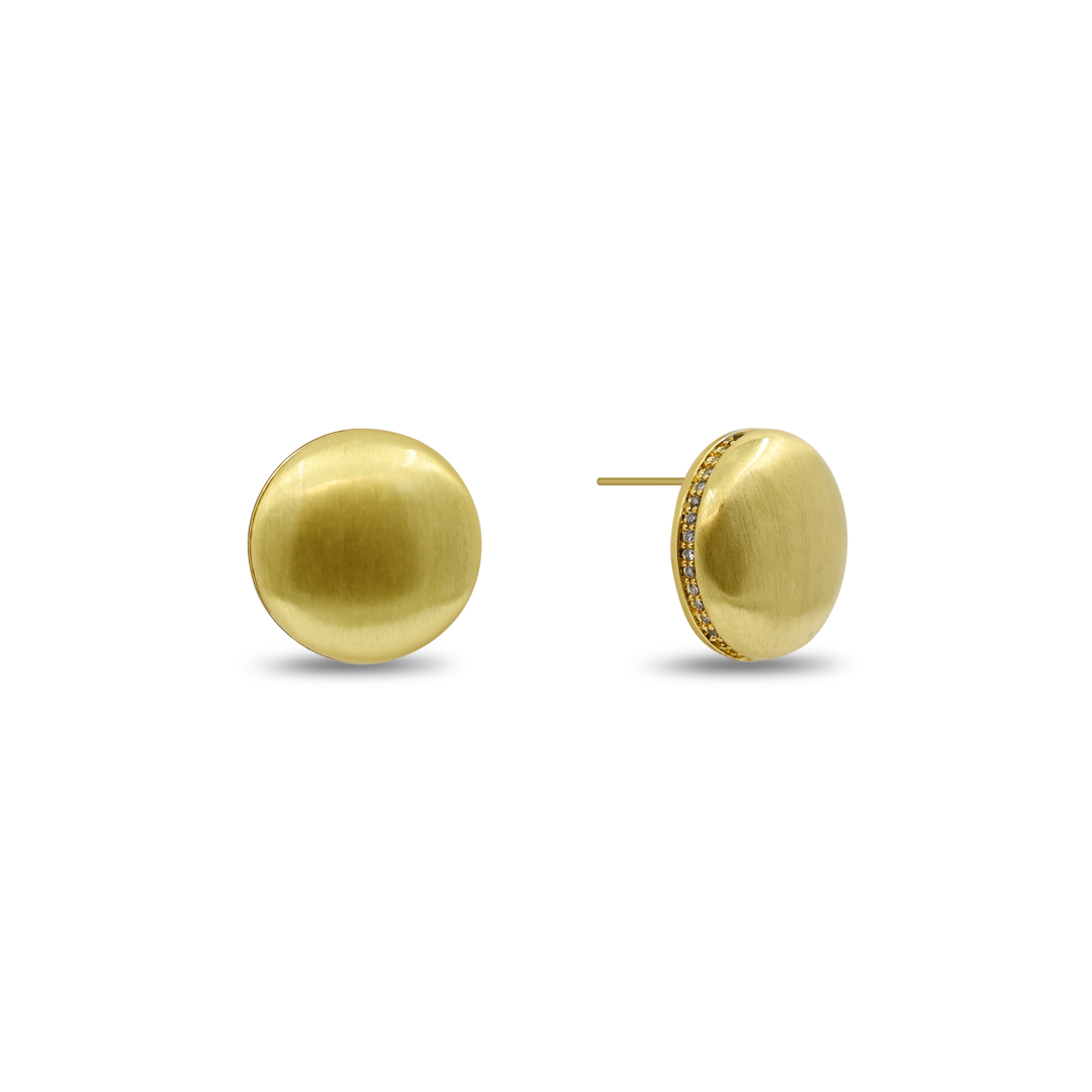 Button Stud Earrings