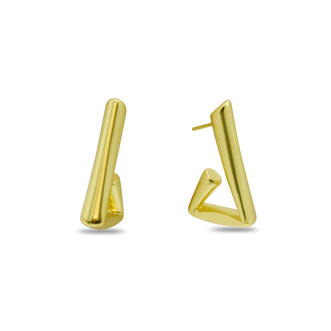 Geometric Angular Wire Studs
