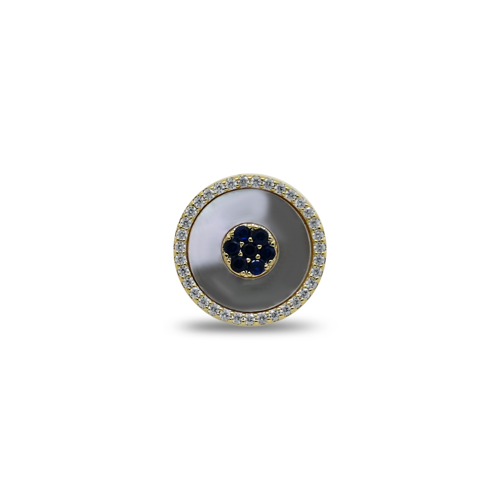 Evil Eye Shell Magnetic Brooch