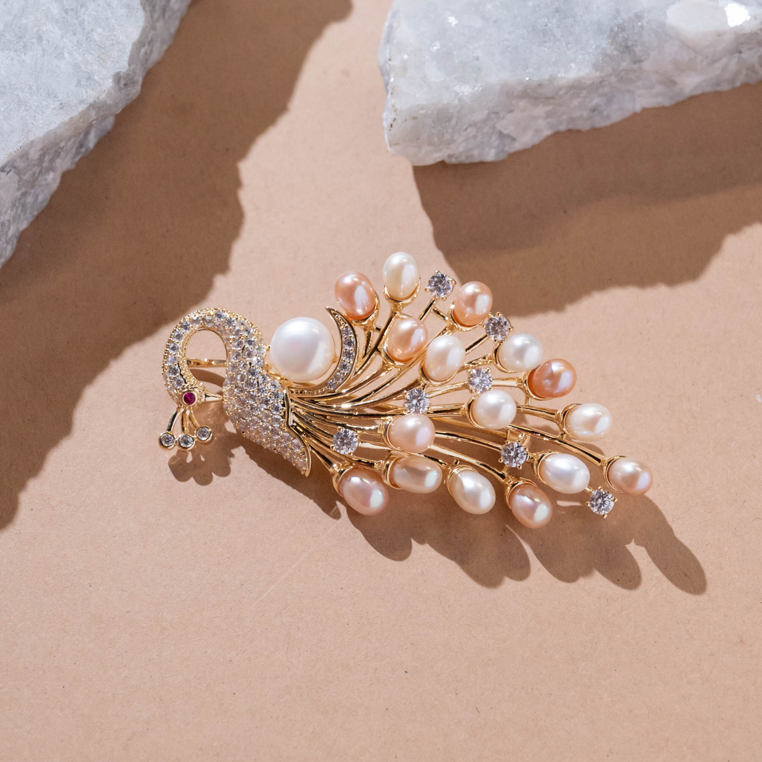 Natural Pearl Peacock